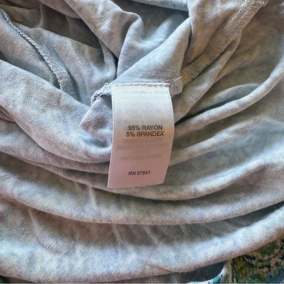 J. Jill Sleeveless Aegean Ikat Green and Blue Print Island Maxi Dress Size Med - Picture 6 of 13